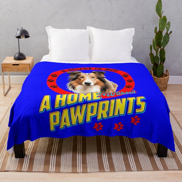 Item preview, Collie Pet Dog Owner A House is Not a Home Without Pawprints Art Design designed and sold by fantasticdesign.