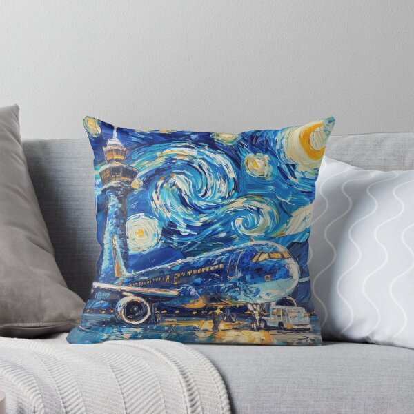 Item preview, Airport | Painting in the style of Vincent van Gogh designed and sold by ComicsFactory.