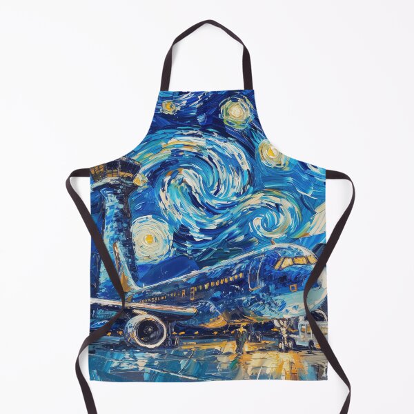 Item preview, Airport | Painting in the style of Vincent van Gogh designed and sold by ComicsFactory.