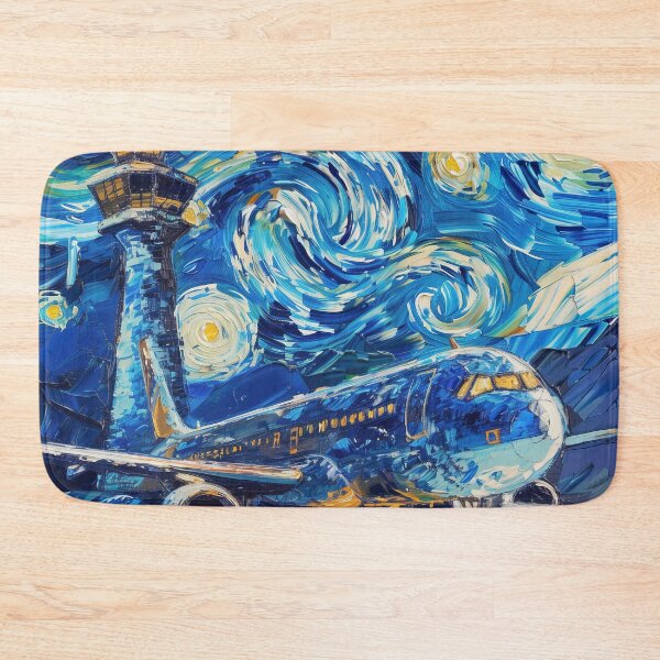 Item preview, Airport | Painting in the style of Vincent van Gogh designed and sold by ComicsFactory.
