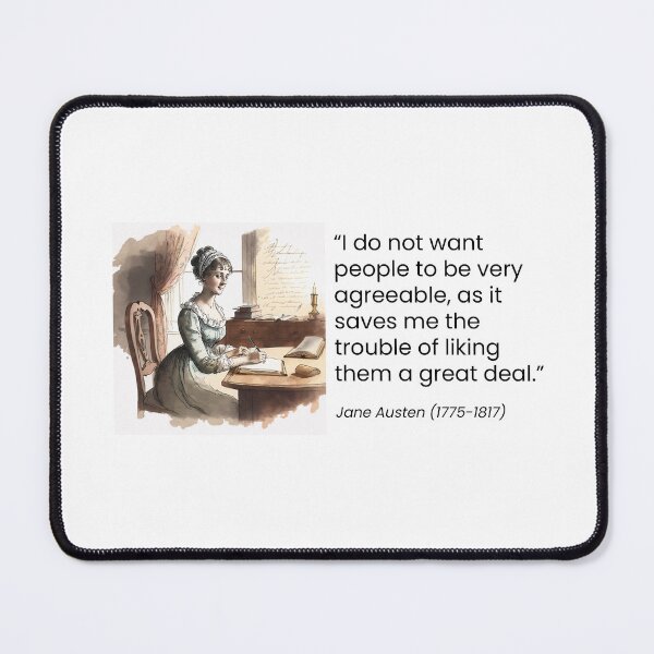 Item preview, Jane Austen designed and sold by QuotationInsp.