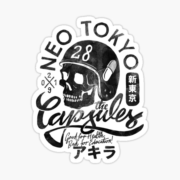 The Capsules - black ink Sticker