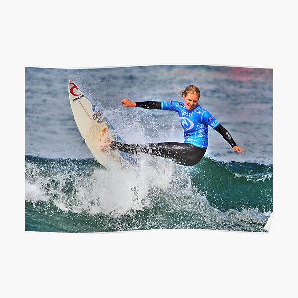 Stephanie Gilmore shows grace and power in Rip Curl Women's Pro Poster