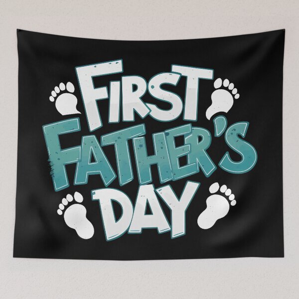 Item preview, Fathers Day Gift First Fathers Day Funny Father Gift designed and sold by Quirky Shirts.