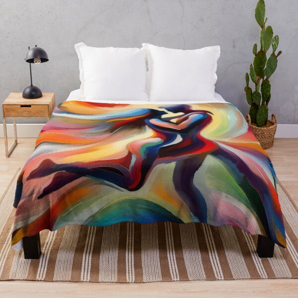 Item preview, Embrace Within Swirls: Unity Amidst Abstract Colour Vortex designed and sold by ArtComixHaven.
