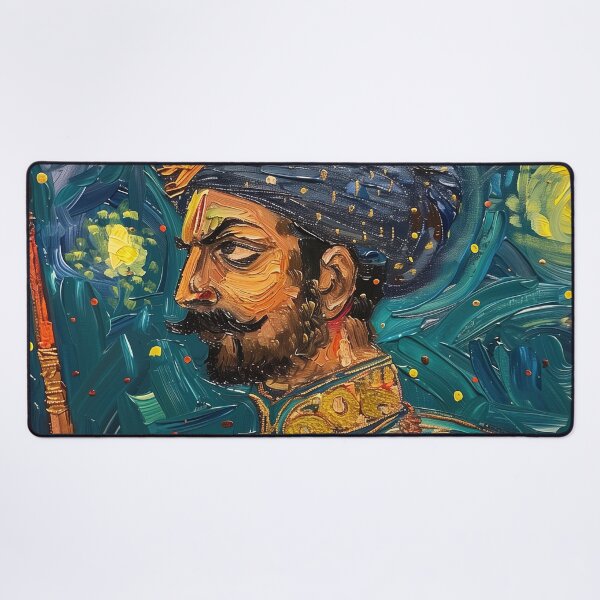 Item preview, Akbar the Great | Painting in the style of Vincent van Gogh designed and sold by ComicsFactory.