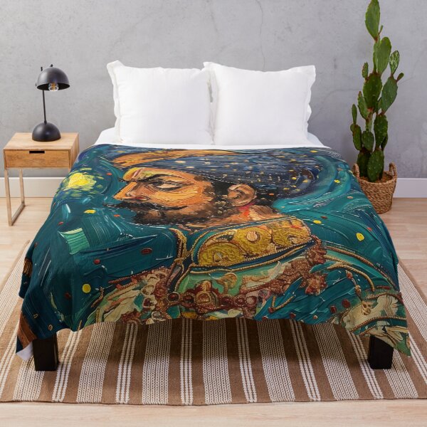 Item preview, Akbar the Great | Painting in the style of Vincent van Gogh designed and sold by ComicsFactory.