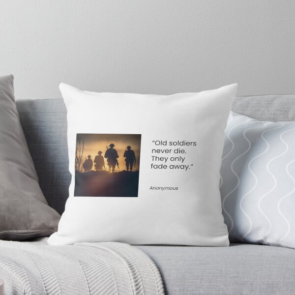 Item preview, Old Soldiers Never Die designed and sold by QuotationInsp.