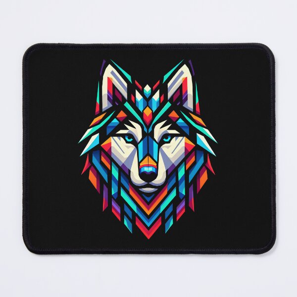 Item preview, Wolf dog geometric art, pop art, Polygonal illustration designed and sold by CutOriginalArt.