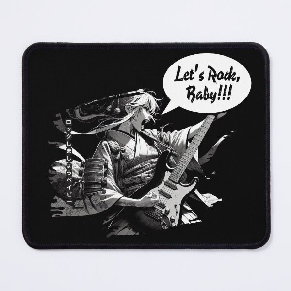 Item preview, Let´s Rock Baby, black and white anime style designed and sold by Animetal-Shop.