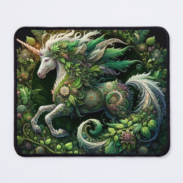 Item preview, Magical Enchanted Floral Fantasy Unicorn 2 designed and sold by Fantasy Horseys.