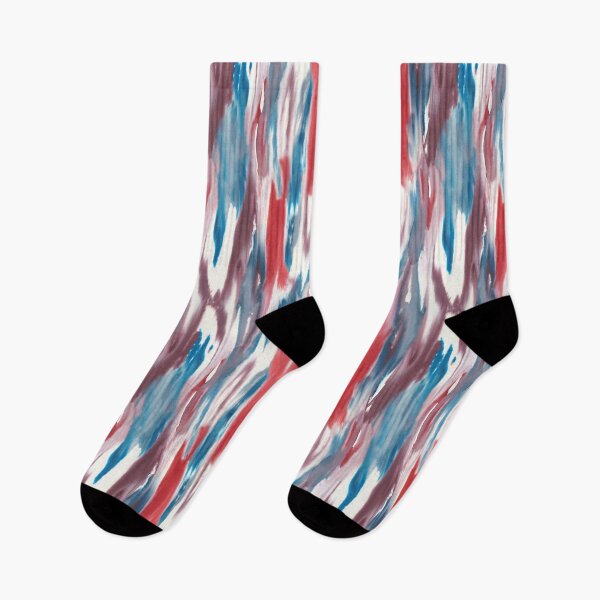 Item preview,  Ink fusion water effect blue red designed and sold by Alessandro Remo Mazzoni Remotextiles.