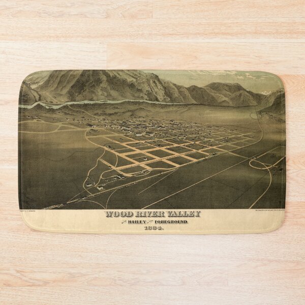 Item preview, Wood River Valley, Hailey, Idaho (1884) designed and sold by allhistory.