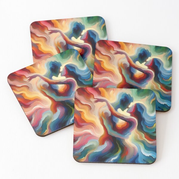 Item preview, Whirlwind Embrace The Vivid Dance of Abstract Forms designed and sold by ArtComixHaven.