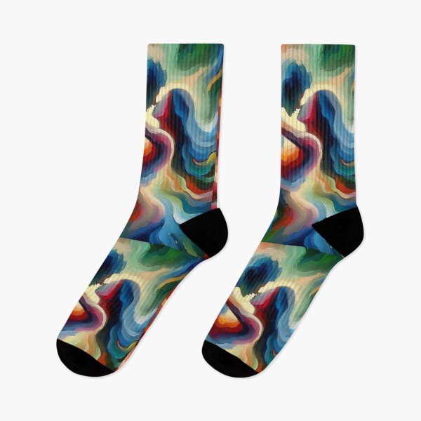 Item preview, Whirlwind Embrace The Vivid Dance of Abstract Forms designed and sold by ArtComixHaven.
