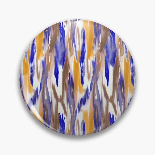 Item preview, Ink fusion water effect blue orange designed and sold by Alessandro Remo Mazzoni Remotextiles.