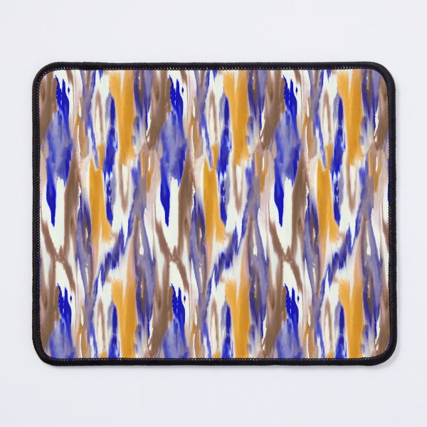 Item preview, Ink fusion water effect blue orange designed and sold by Alessandro Remo Mazzoni Remotextiles.
