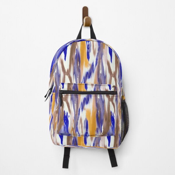 Item preview, Ink fusion water effect blue orange designed and sold by Alessandro Remo Mazzoni Remotextiles.