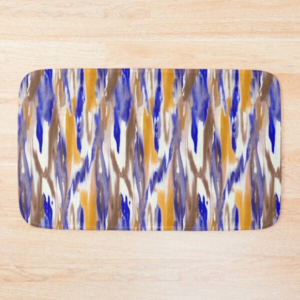 Item preview, Ink fusion water effect blue orange designed and sold by Alessandro Remo Mazzoni Remotextiles.