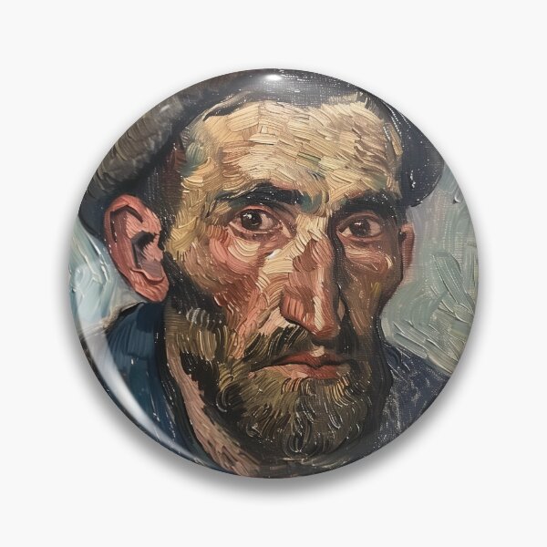 Item preview, Albanian man | Painting in the style of Vincent van Gogh designed and sold by ComicsFactory.