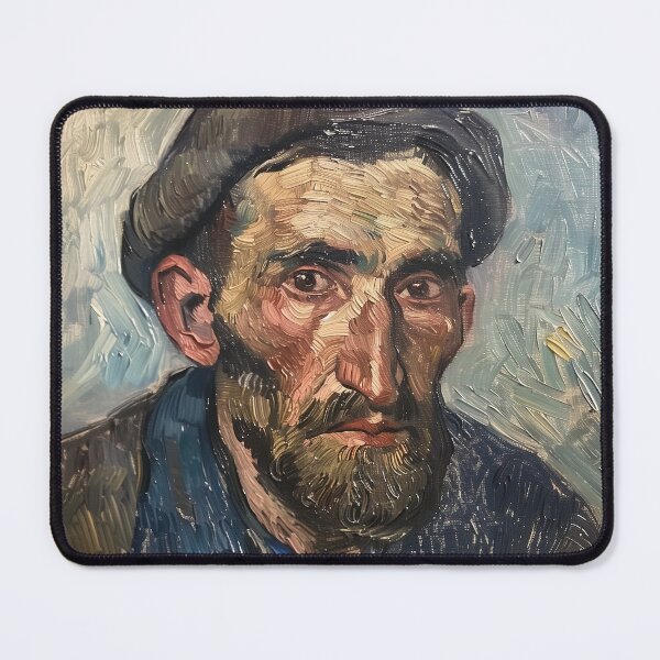 Item preview, Albanian man | Painting in the style of Vincent van Gogh designed and sold by ComicsFactory.