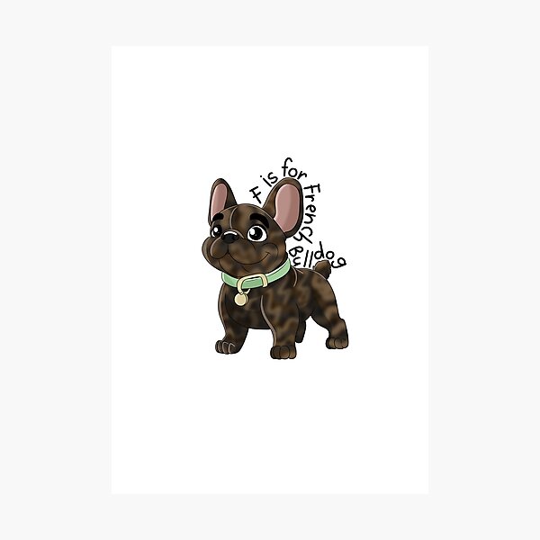 Item preview, F is for French (brindle)  designed and sold by mrixondraws.
