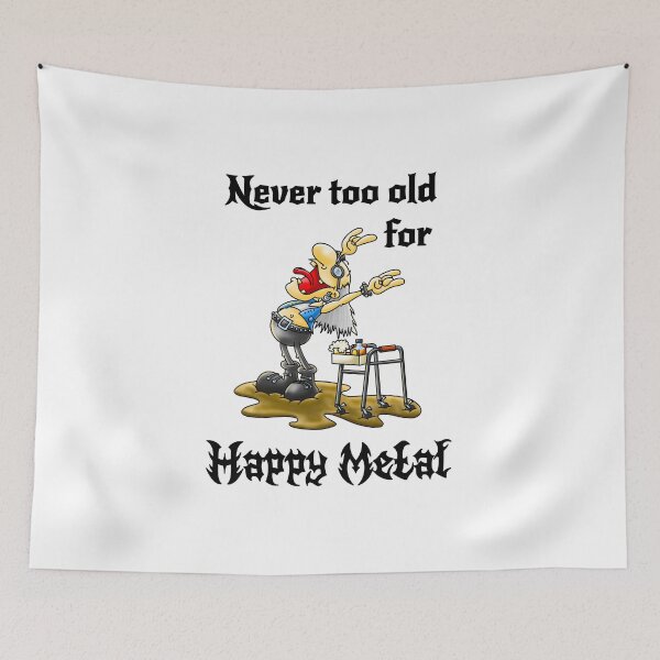 Item preview, Happy Metal Grandpa - Never too old for Happy metal designed and sold by ollibabu.