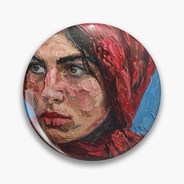 Item preview, Albanian woman | Painting in the style of Vincent van Gogh designed and sold by ComicsFactory.