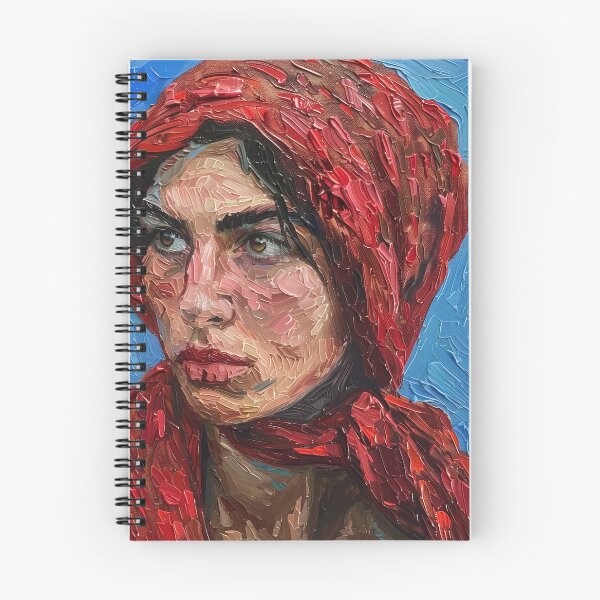 Item preview, Albanian woman | Painting in the style of Vincent van Gogh designed and sold by ComicsFactory.