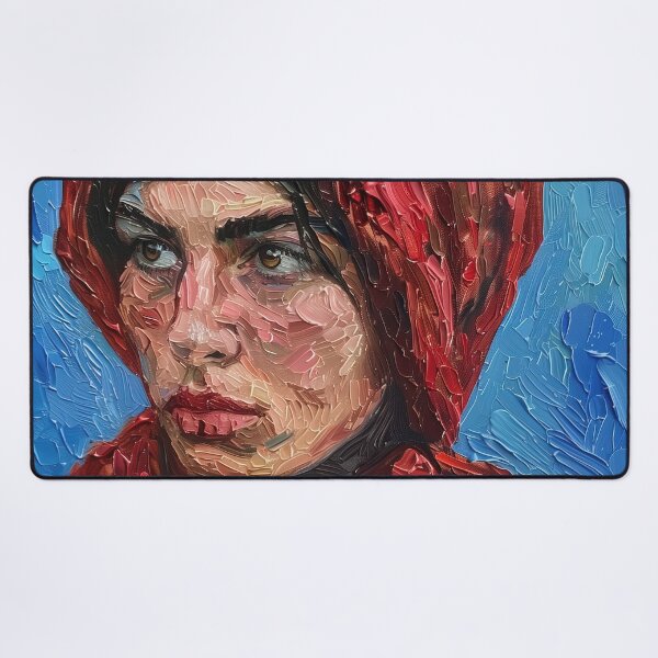 Item preview, Albanian woman | Painting in the style of Vincent van Gogh designed and sold by ComicsFactory.