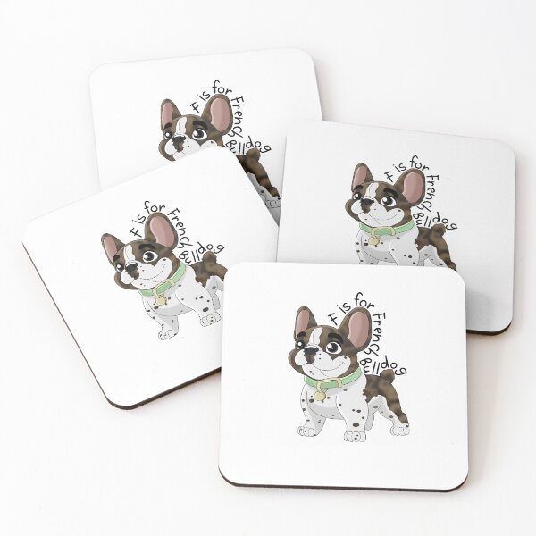 Item preview, F is for French bulldog (brindle pied)  designed and sold by mrixondraws.