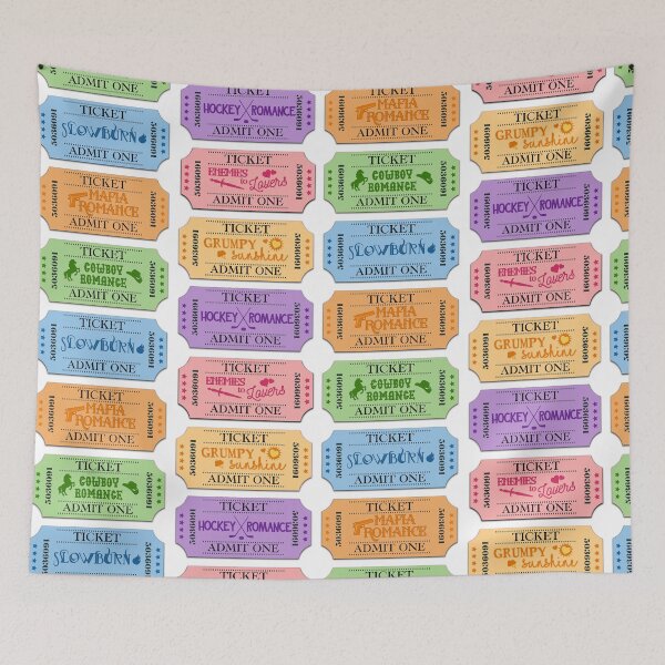 Item preview, Book Tropes Vintage Tickets designed and sold by baranskini.