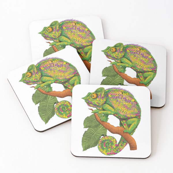 Item preview, green chameleon designed and sold by skalihm.