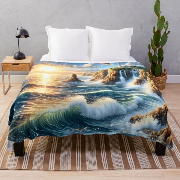 Item preview, Diamond Waves: Coastal Charm designed and sold by AI-Only Creations.