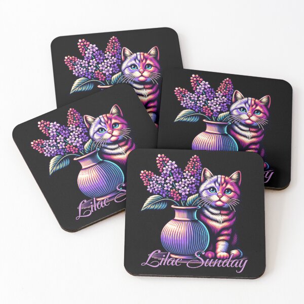 Item preview, Lilac Sunday Cat - Mother's Day designed and sold by SeledineArt.