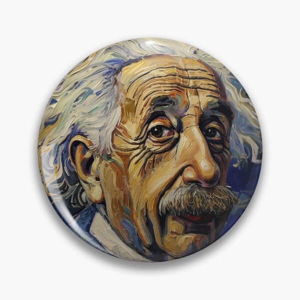 Item preview, Albert Einstein | Painting in the style of Vincent van Gogh designed and sold by ComicsFactory.