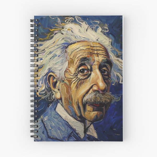 Item preview, Albert Einstein | Painting in the style of Vincent van Gogh designed and sold by ComicsFactory.