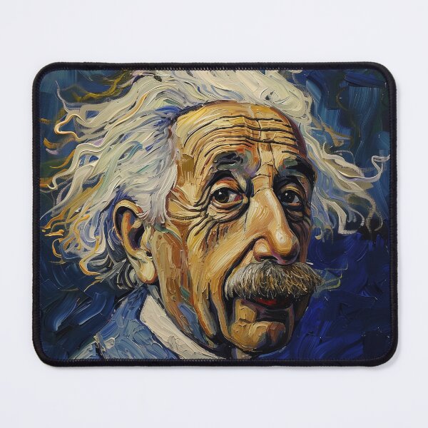 Item preview, Albert Einstein | Painting in the style of Vincent van Gogh designed and sold by ComicsFactory.