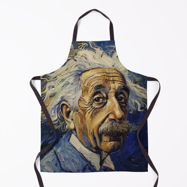 Aperçu de l'œuvre Albert Einstein | Peinture dans le style de Vincent van Gogh créée et vendue par ComicsFactory.