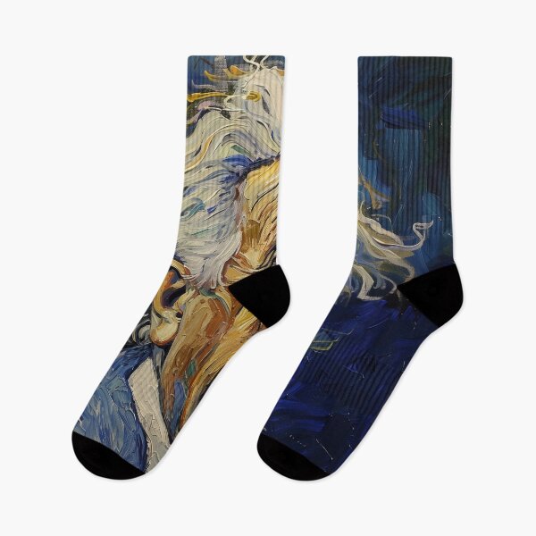 Item preview, Albert Einstein | Painting in the style of Vincent van Gogh designed and sold by ComicsFactory.
