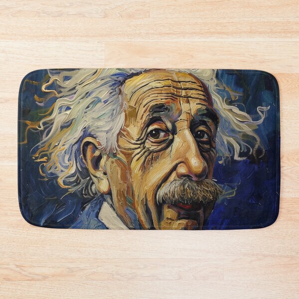 Item preview, Albert Einstein | Painting in the style of Vincent van Gogh designed and sold by ComicsFactory.