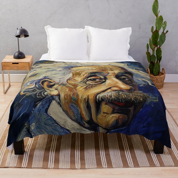 Item preview, Albert Einstein | Painting in the style of Vincent van Gogh designed and sold by ComicsFactory.