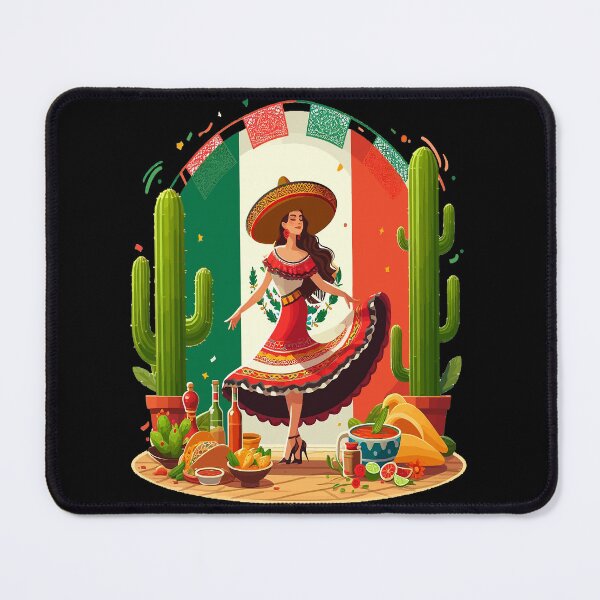 Item preview, Girl with funny sombrero celebrates Cinco De Mayo. designed and sold by BOUCHERIT amine.
