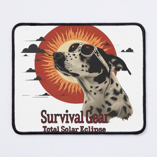 Item preview, Eclipse-Ready Dog: 2024 Solar Eclipse  designed and sold by David Balzen.