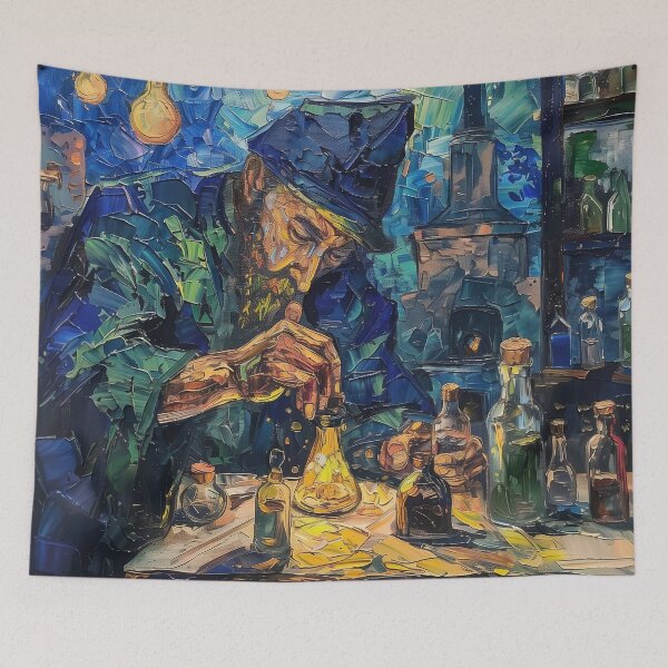 Item preview, Alchemist | Painting in the style of Vincent van Gogh designed and sold by ComicsFactory.