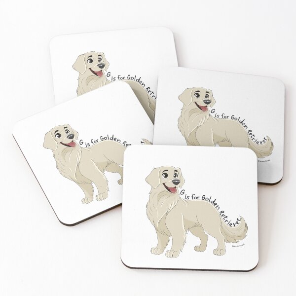 Item preview, G is for Golden Retriever (Cream)  designed and sold by mrixondraws.