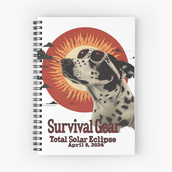 Item preview, Eclipse-Ready Dog: 2024 Solar Eclipse  designed and sold by David Balzen.