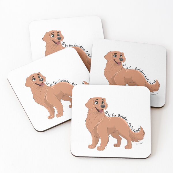 Item preview, G is for Golden Retriever (Golden)  designed and sold by mrixondraws.