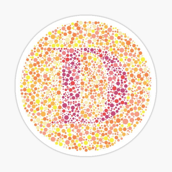 Vista previa del artículo con la obra «Letra “D” en la prueba de la vista», diseñado y vendido por Cornea-Designs.