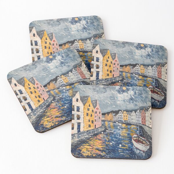 Item preview, Ålesund | Painting in the style of Vincent van Gogh designed and sold by ComicsFactory.